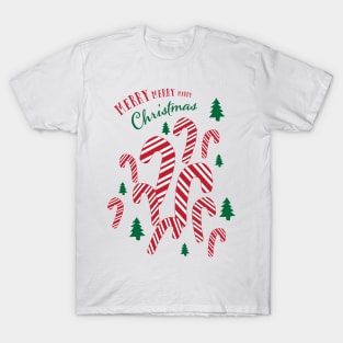 No Bows Please! Candy Cane Merry Xmas! T-Shirt